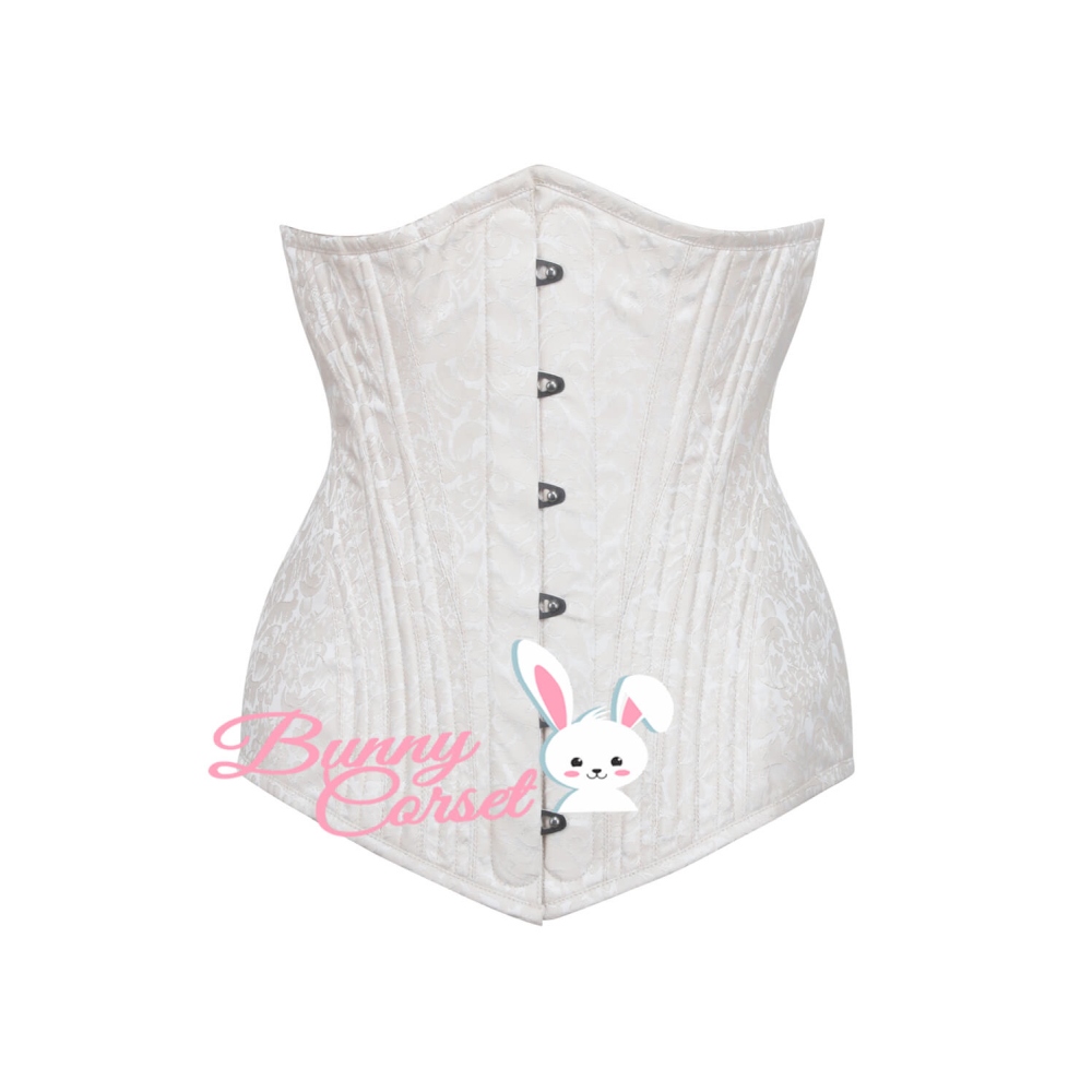 Attitude Corsets - Alec Waist Trainer Unterbrustkorsett für Taillentraining - Elfenbeinfarben